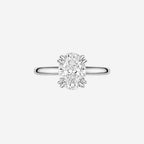 3.08ct Oval Cut Lab Grown Diamond Ring - 9ct White Gold