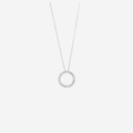 Diamond Love Circle Necklace - 9ct Gold