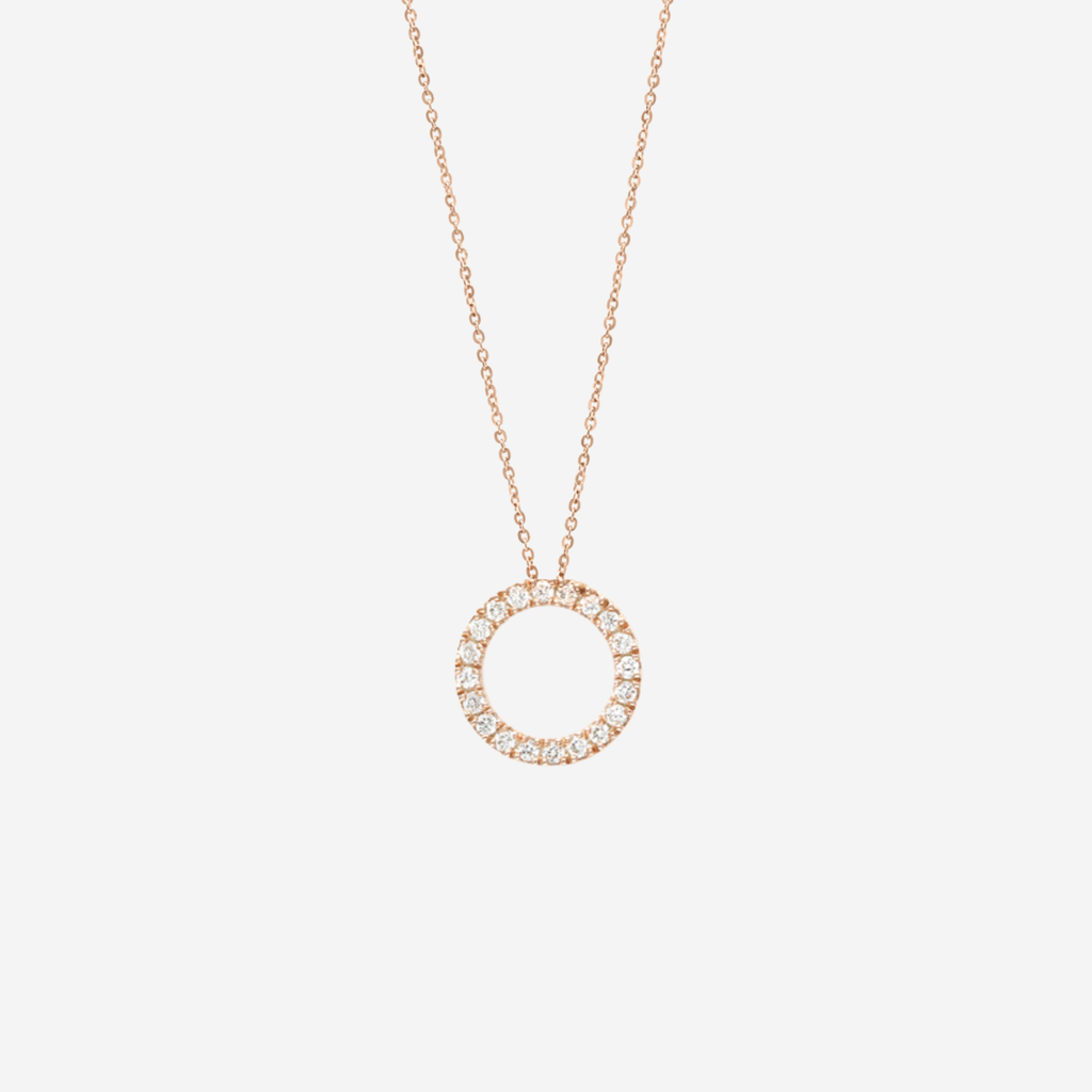 Diamond Circle of Life Necklace - 18ct Gold