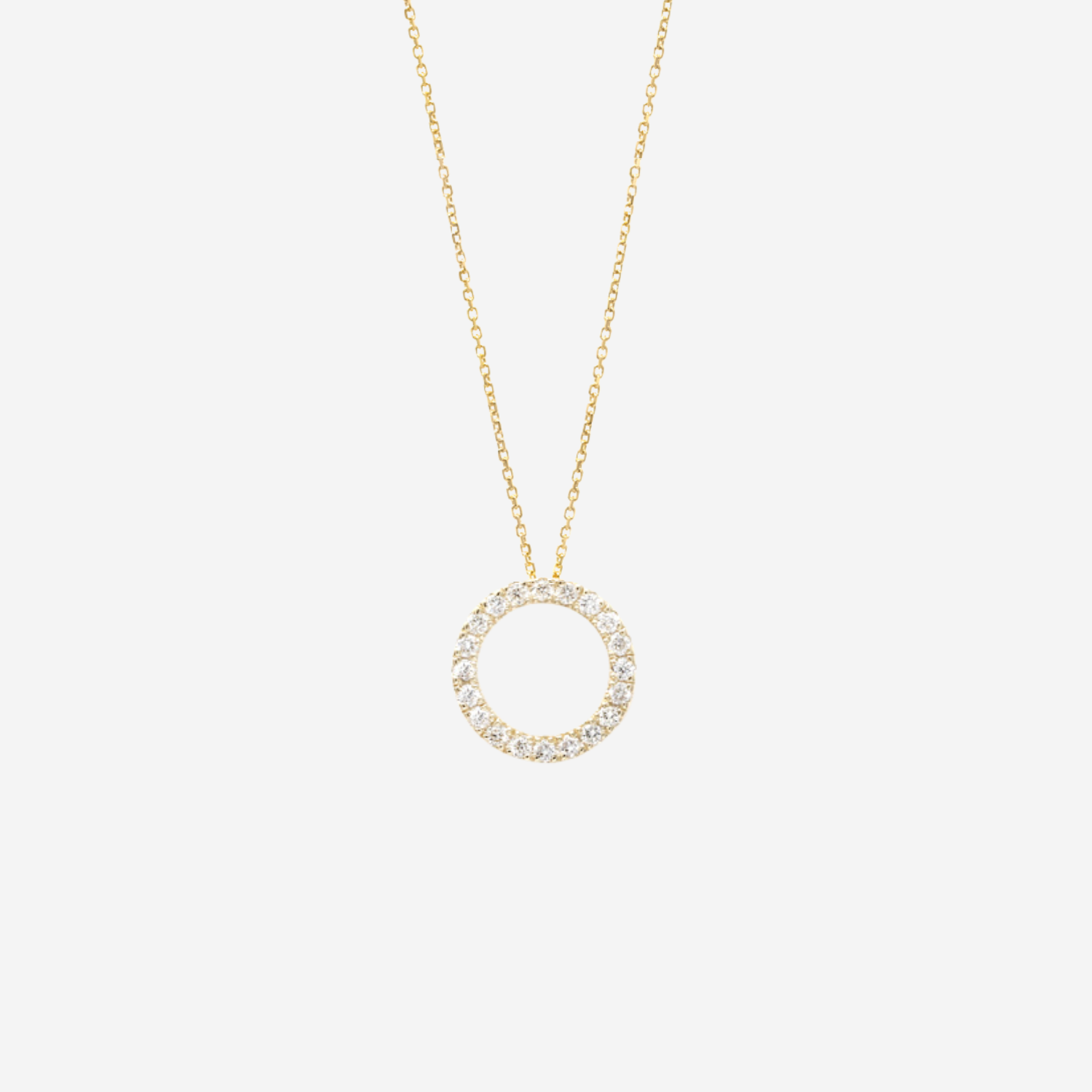 Diamond Circle of Life Necklace - 18ct Gold
