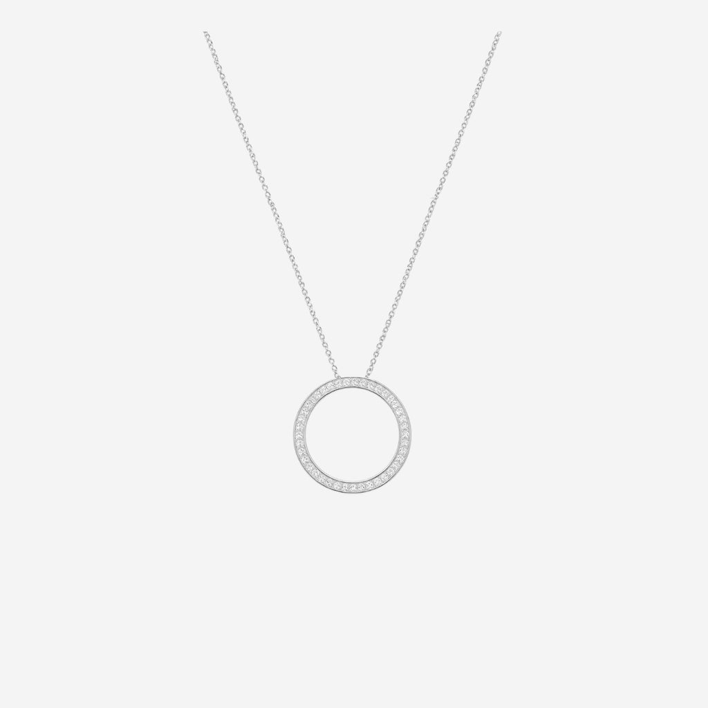 Diamond Channel Set Circle Of Life - 9ct Gold