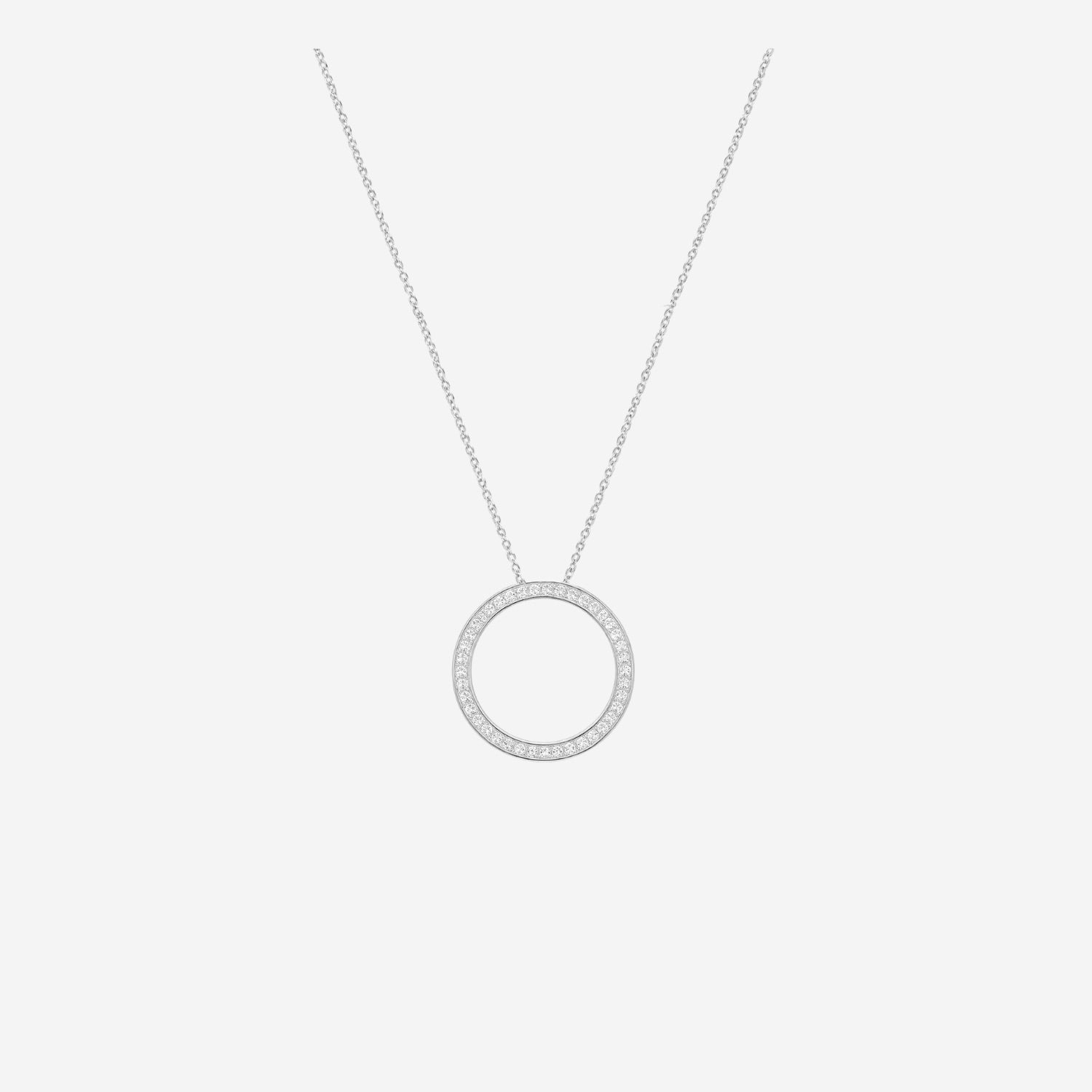 Diamond Channel Set Circle Of Life - 9ct Gold