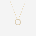 Diamond Channel Set Circle Of Life - 9ct Gold