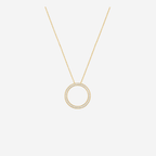 Diamond Channel Set Circle Of Life - 9ct Gold