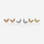 Winged Diamond Earrings - 18ct Gold