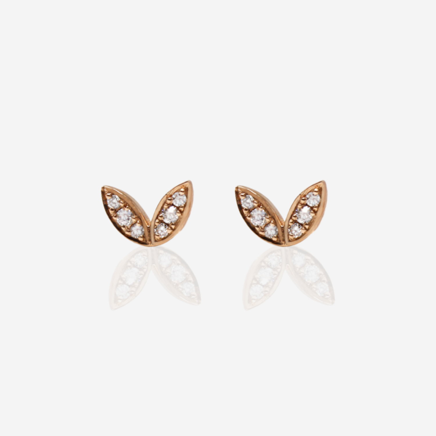 Winged Diamond Earrings - 18ct Gold