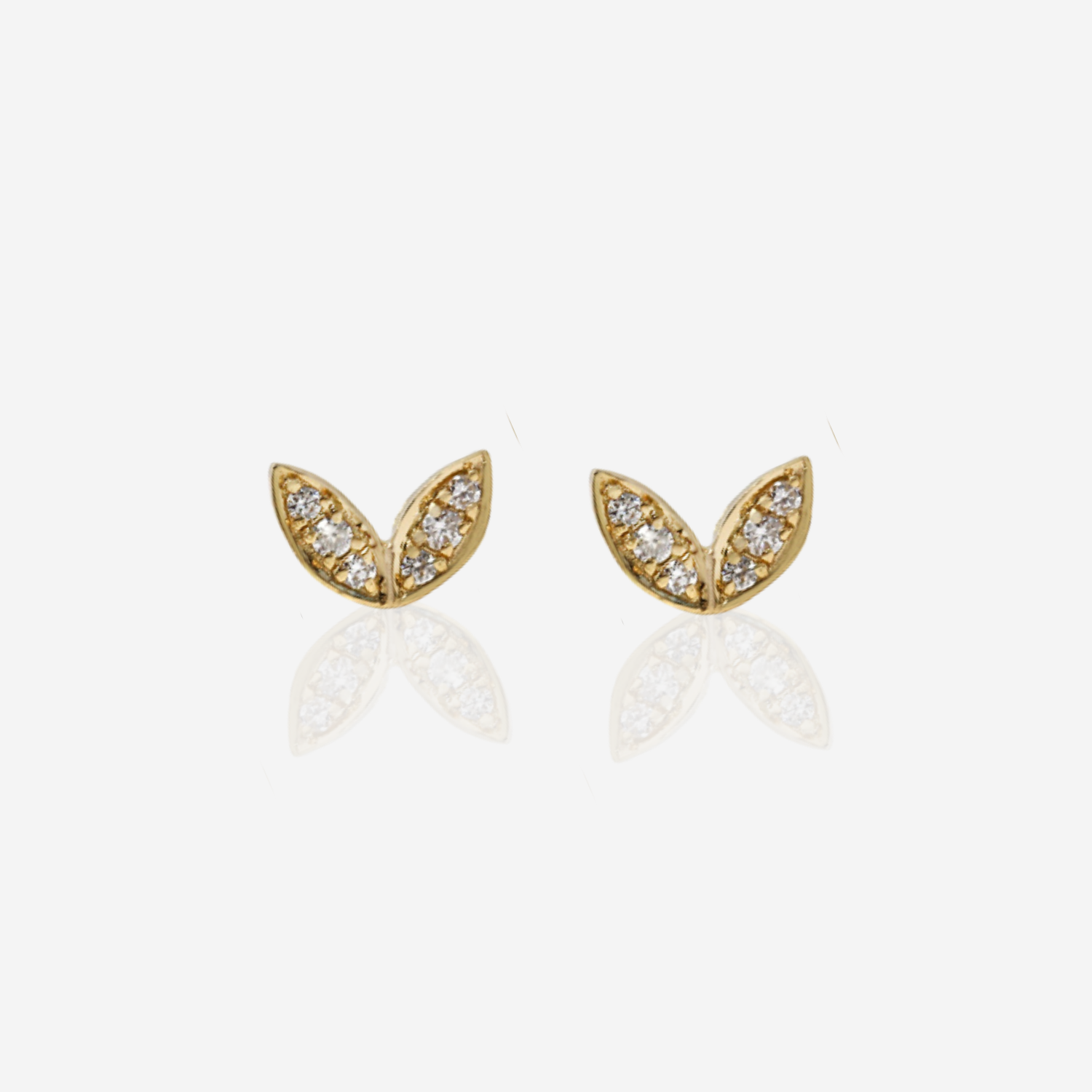 Winged Diamond Earrings - 18ct Gold