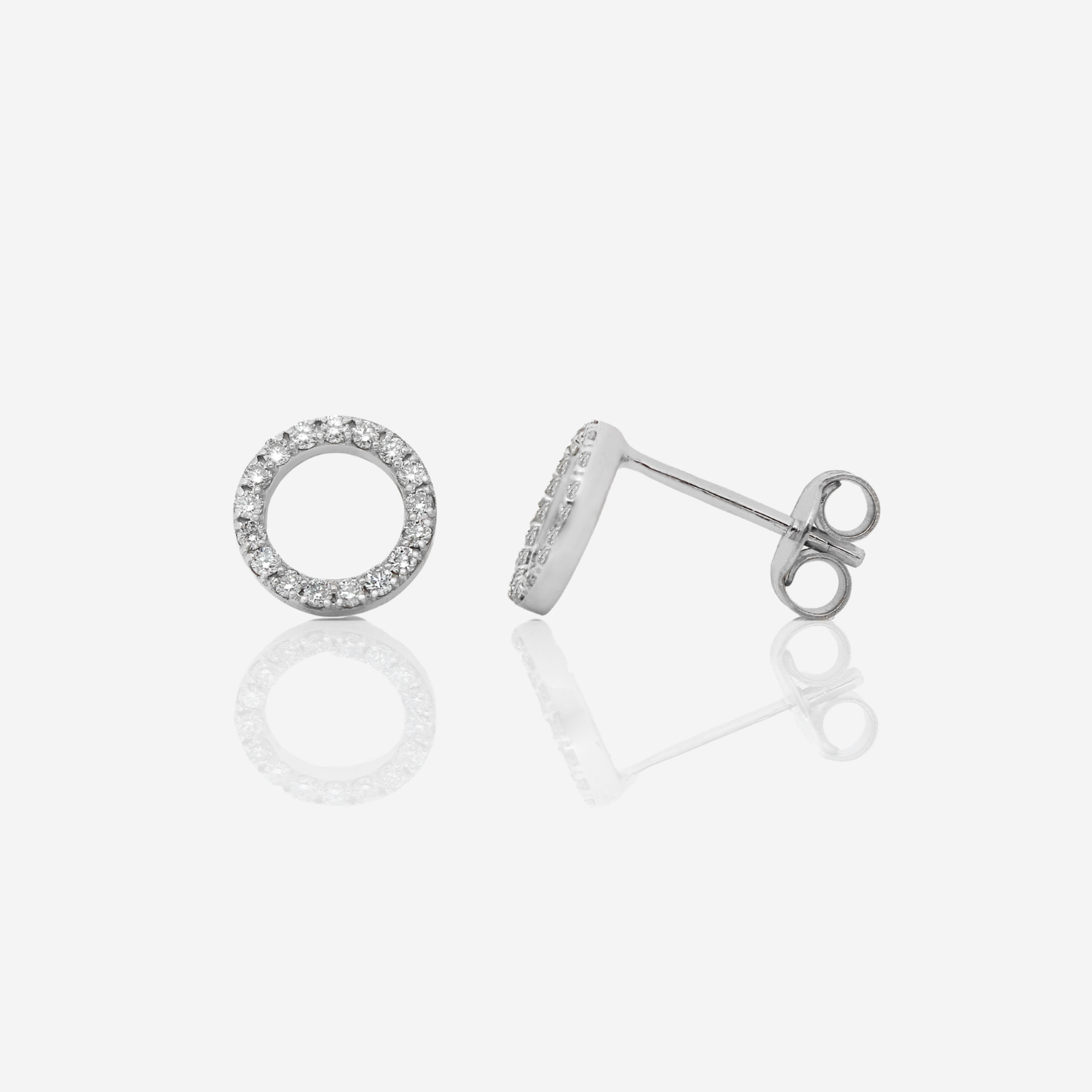 Diamond Circle of Life Earrings - 18ct Gold