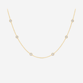 0.75ct Dainty Diamond Necklace - 18ct Gold