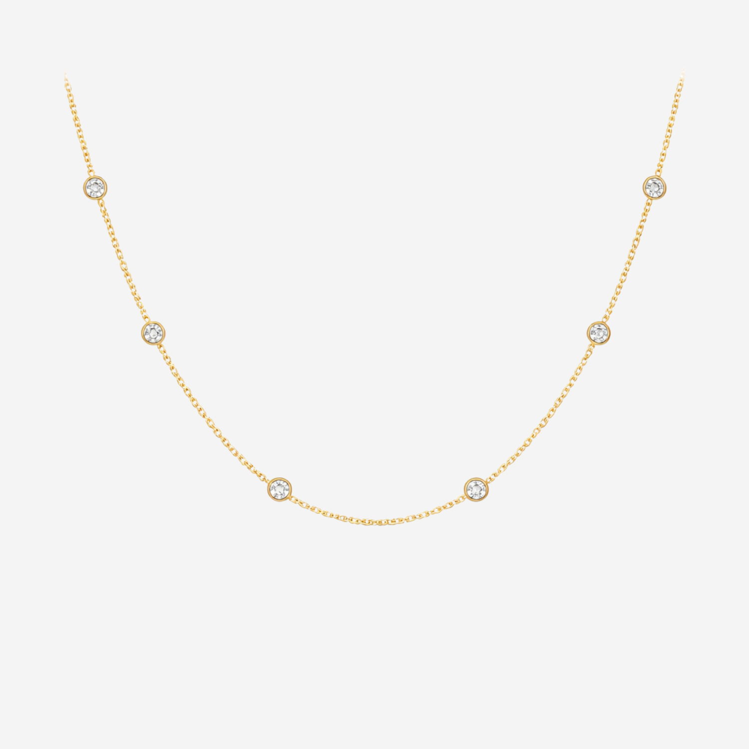 0.75ct Dainty Diamond Necklace - 18ct Gold