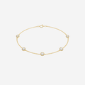 0.50ct Dainty Diamond Chain Bracelet - 18ct Gold