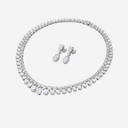 Lab Grown Diamond Pear Drop Earrings - 18ct White Gold