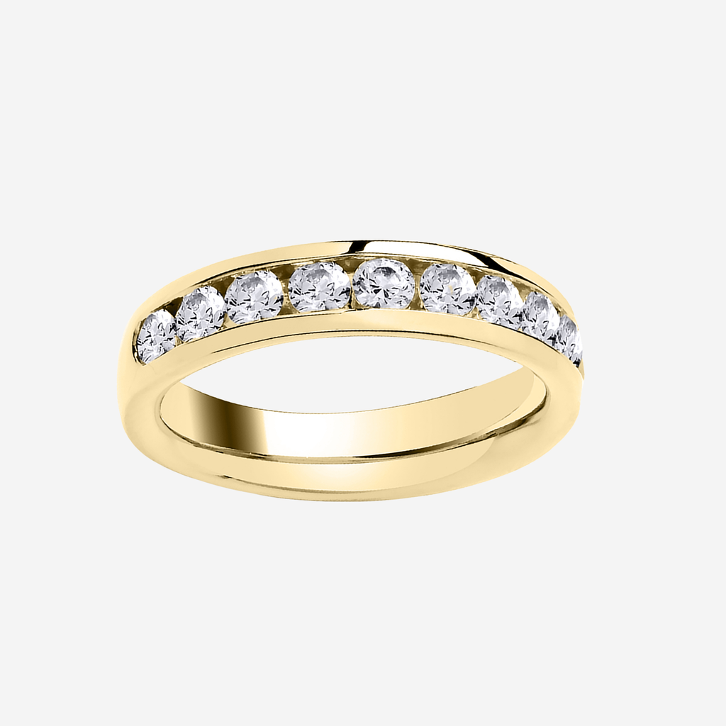 Brilliant Cut Diamond Channel Set Wedding Band