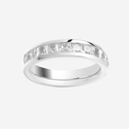 Princess Cut Diamond Channel Set Wedding Band