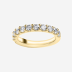 Classic Brilliant Cut Diamond Claw Set Wedding Band