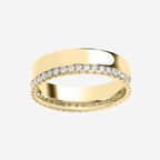 Brilliant Cut Diamond Edge Claw Set Full Eternity Band