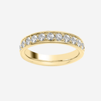 Brilliant Cut Diamond Claw Set Wedding Band