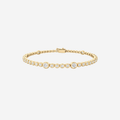 1.50ct Bezel Set Diamond Tennis Bracelet - 9ct Gold