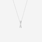 Diamond Kiss Pendant Necklace - 9ct Gold
