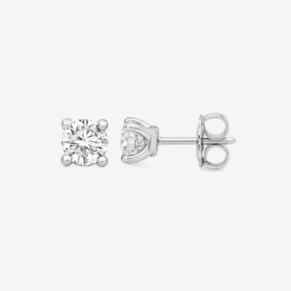 1.00ct Lab Grown Diamond Earrings - 9ct White Gold