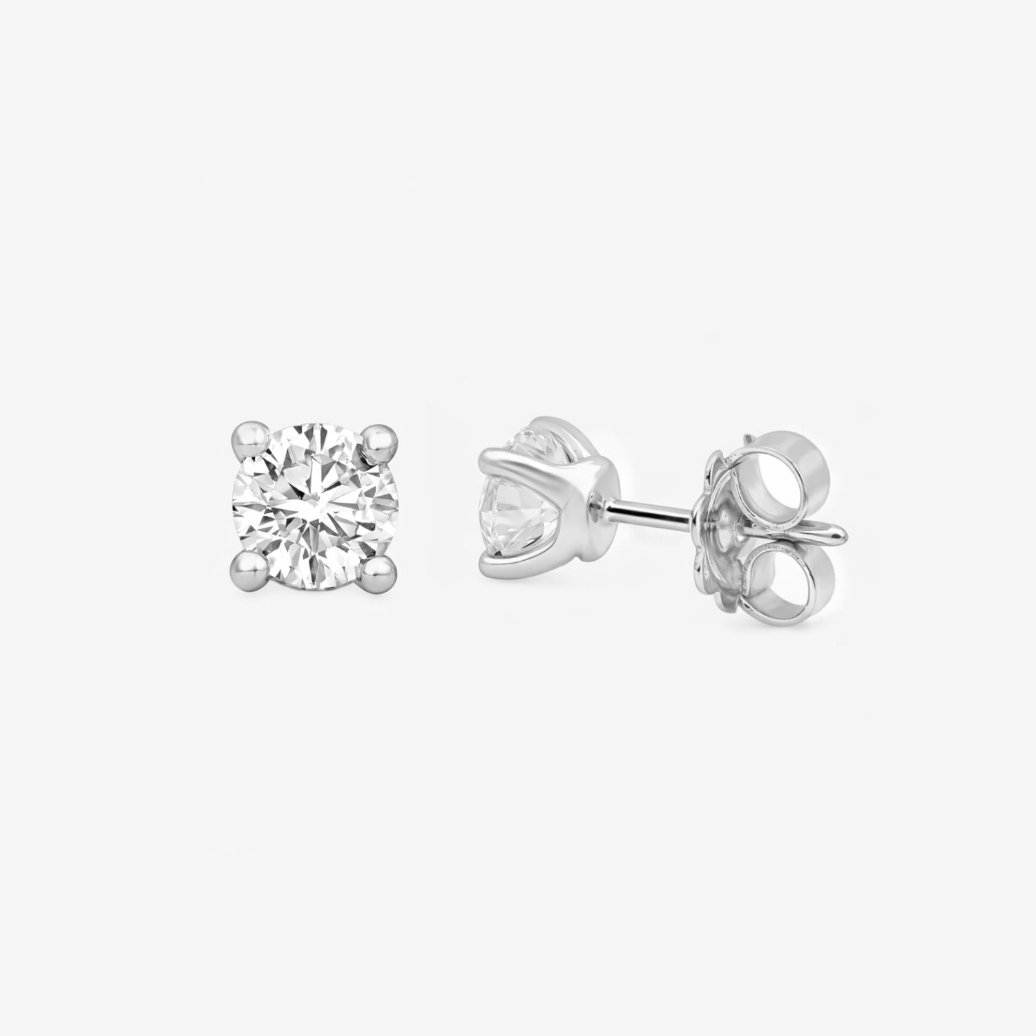 1.00ct Lab Grown Diamond Earrings - 9ct White Gold