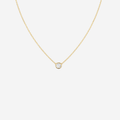 0.50ct Lab Grown Bezel Set Pendant Necklace - 9ct Yellow Gold