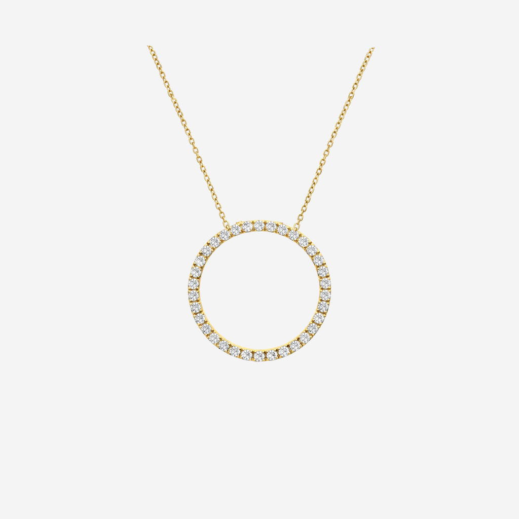 1.00ct Diamond Circle of Life Necklace - 18ct Gold