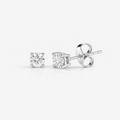Round Brilliant Cut Diamond Earrings - 9ct Gold