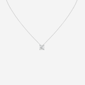 0.50ct Princess Cut Lab Grown Diamond Necklace - 9ct White Gold