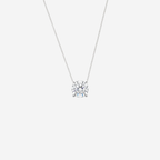0.50ct Round Cut Lab Grown Diamond Necklace - 9ct White Gold