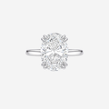 5.07ct Oval Cut Lab Grown Diamond Ring - Platinum