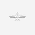 3.09ct Pear Cut Lab Grown Diamond Ring - 9ct White Gold