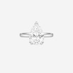 5.02ct Pear Cut Lab Grown Diamond Ring - Platinum