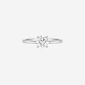1.00ct Round Cut Lab Grown Diamond Ring - 9ct White Gold