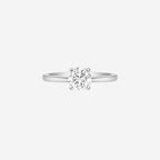 1.00ct Round Cut Lab Grown Diamond Ring - 9ct White Gold