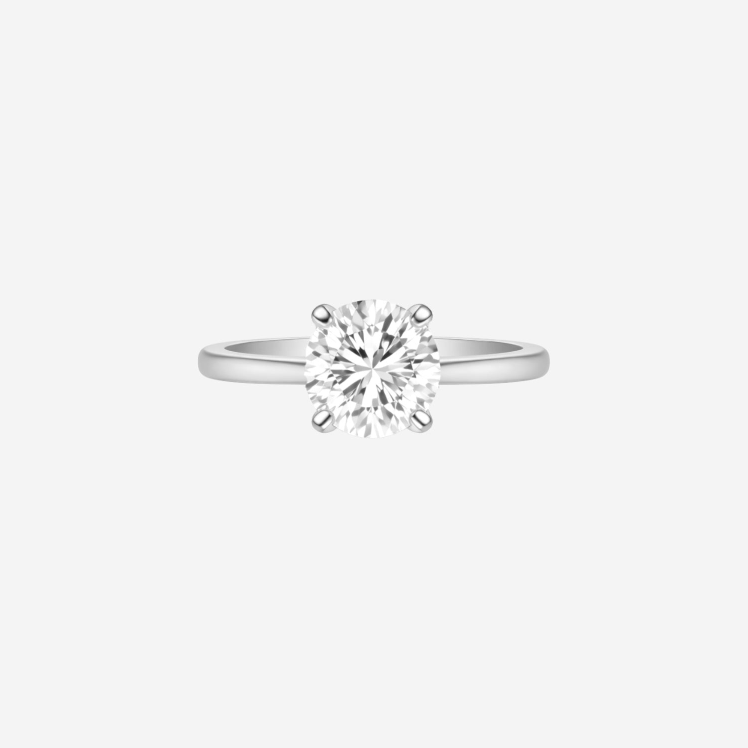 3.08ct Round Cut Lab Grown Diamond Ring - 9ct White Gold