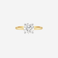 3.08ct Round Cut Lab Grown Diamond Ring - 9ct Yellow Gold