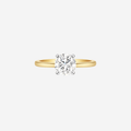 2.05ct Round Cut Lab Grown Diamond Ring - 18ct Yellow Gold