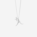 Winged Diamond Fancy Initial Necklace - 18ct Gold