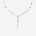 Fancy Lab Grown Diamond Collar Necklace - 9ct White Gold