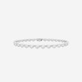 5.00ct Lab Grown Diamond Bezel Set Heart Tennis Bracelet - 18ct Gold