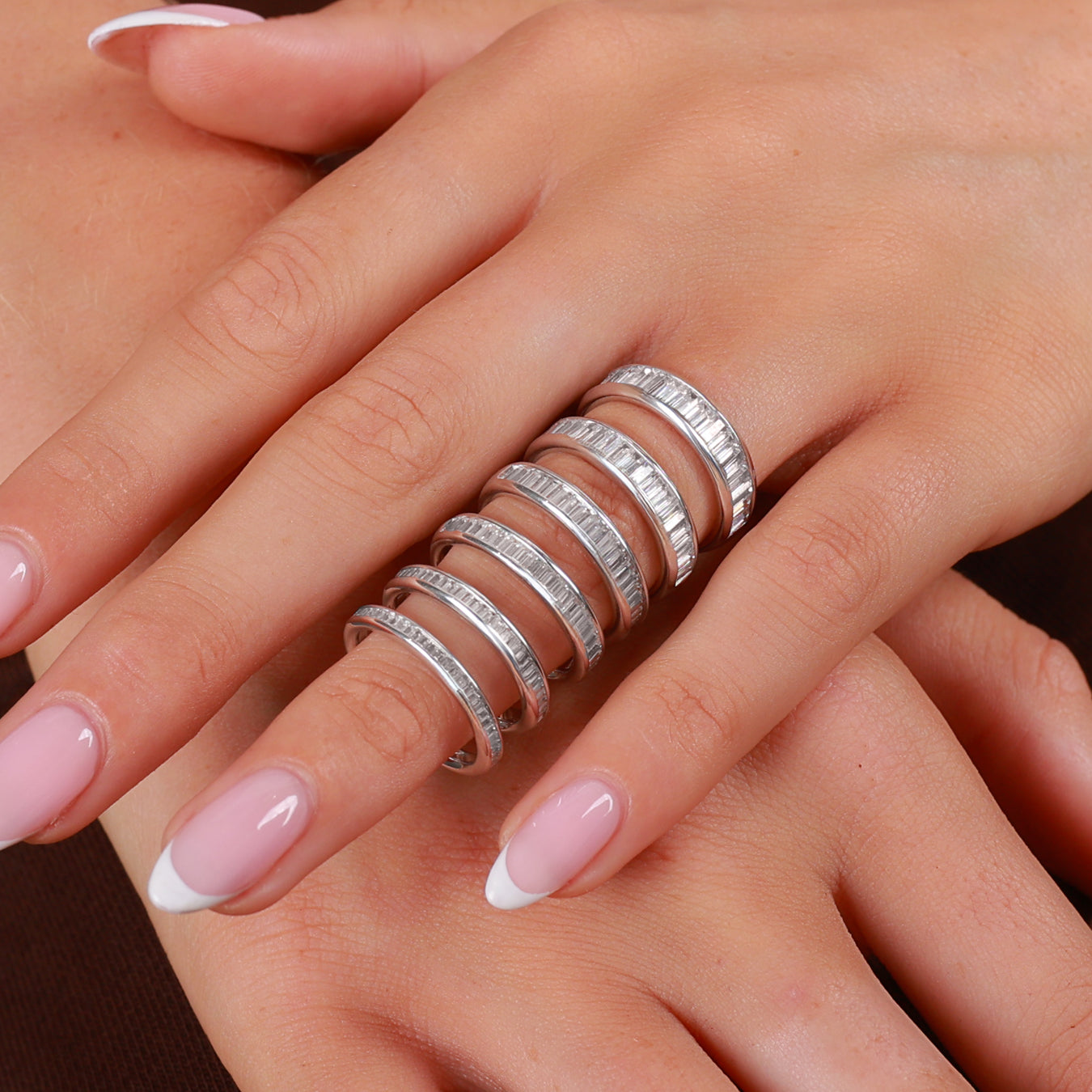 Baguette Cut Diamond Channel Set Wedding Band