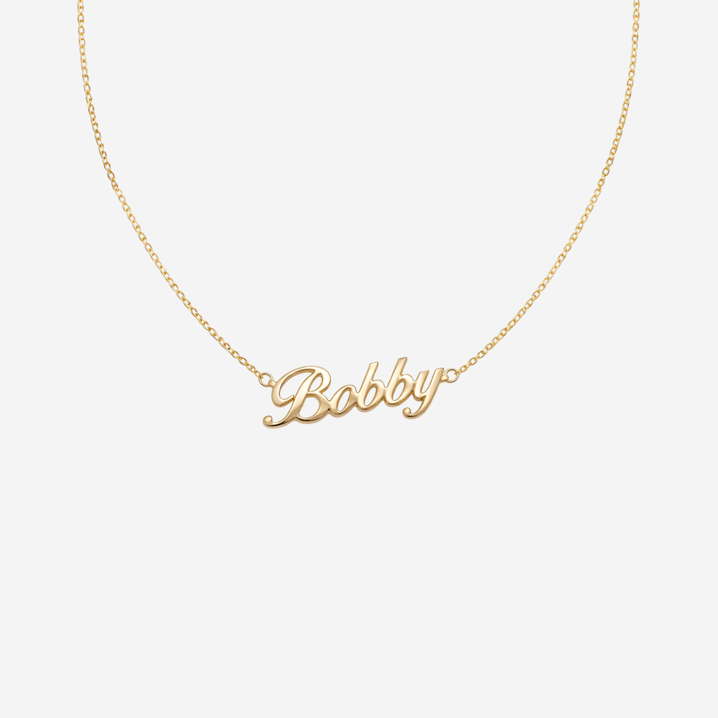 Classic Name Necklace - 18ct Gold