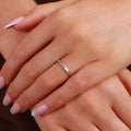 Princess Cut Diamond Edge Channel Set Wedding Band