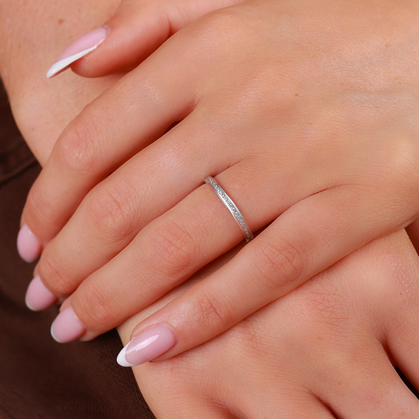 Brilliant Cut Diamond Channel Set Wedding Band