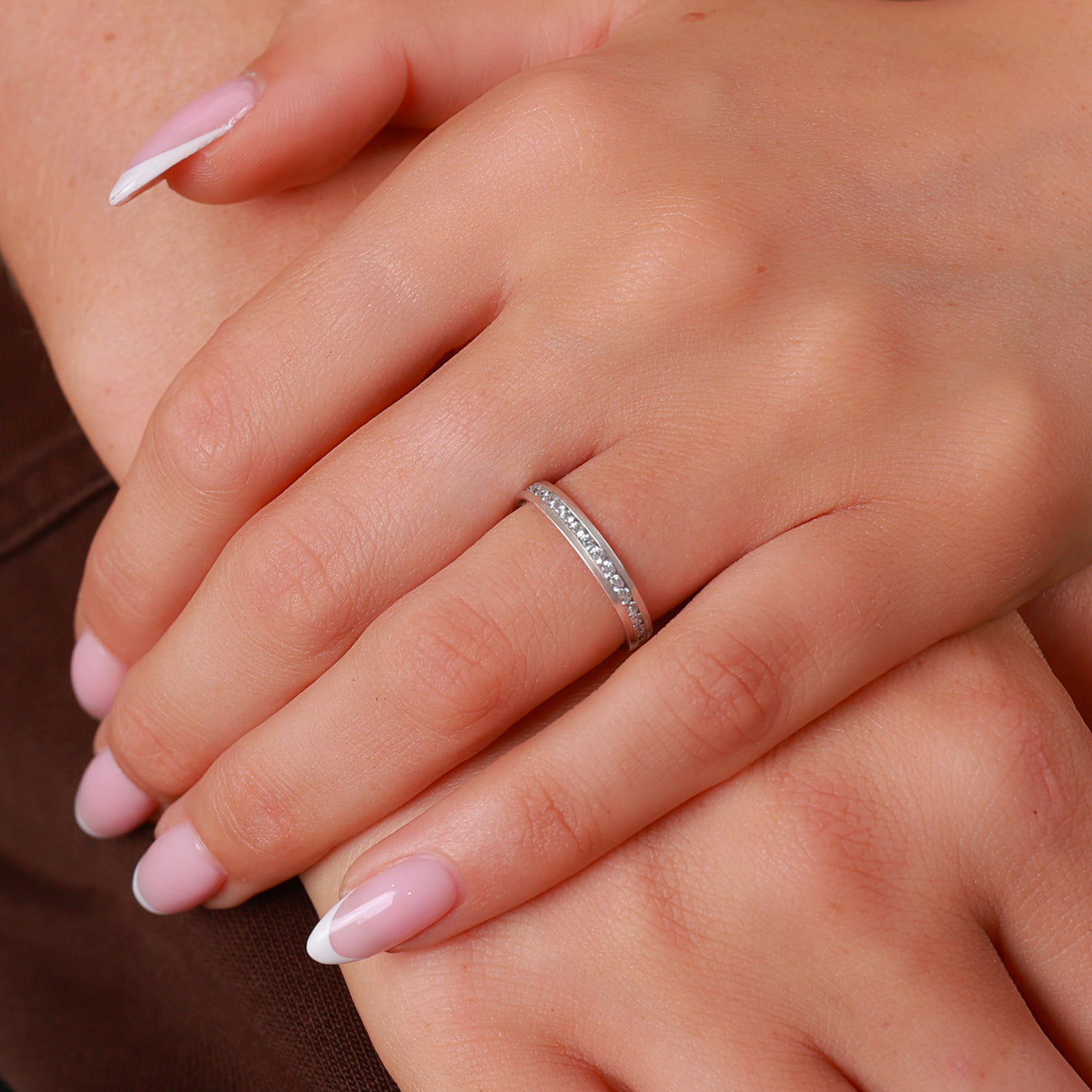 Brilliant Cut Diamond Channel Set Wedding Band