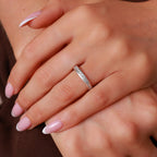 Princess Cut Diamond Channel Set Wedding Band