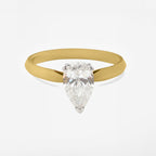2.26ct Pear Cut Lab Grown Diamond Ring - 9ct Yellow Gold