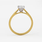 3.09ct Pear Cut Lab Grown Diamond Ring - 9ct Yellow Gold
