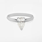 3.09ct Pear Cut Lab Grown Diamond Ring - 9ct White Gold